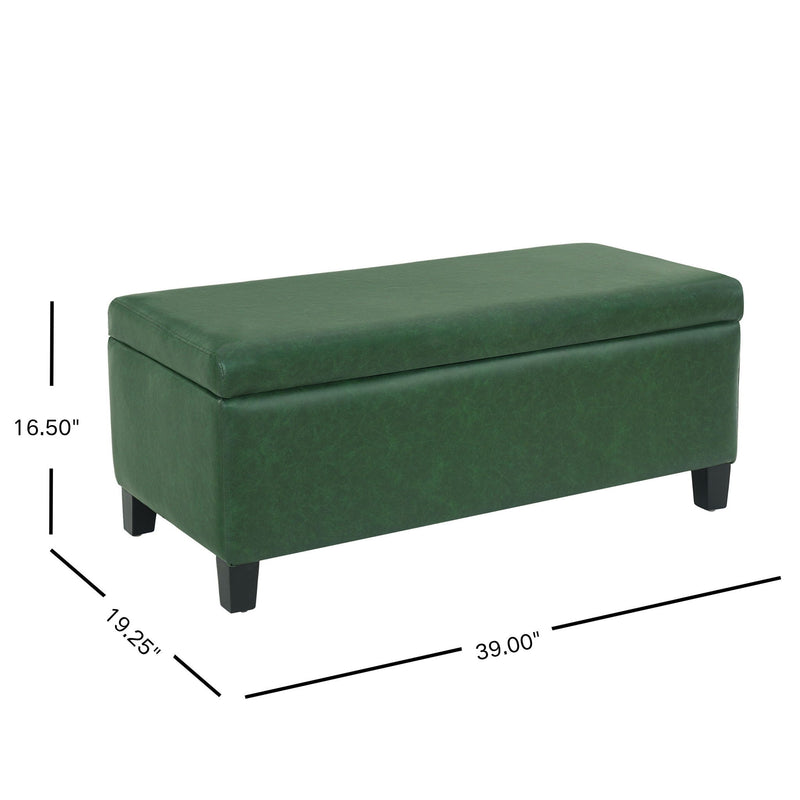 Storage Ottoman With Flip Top Lid