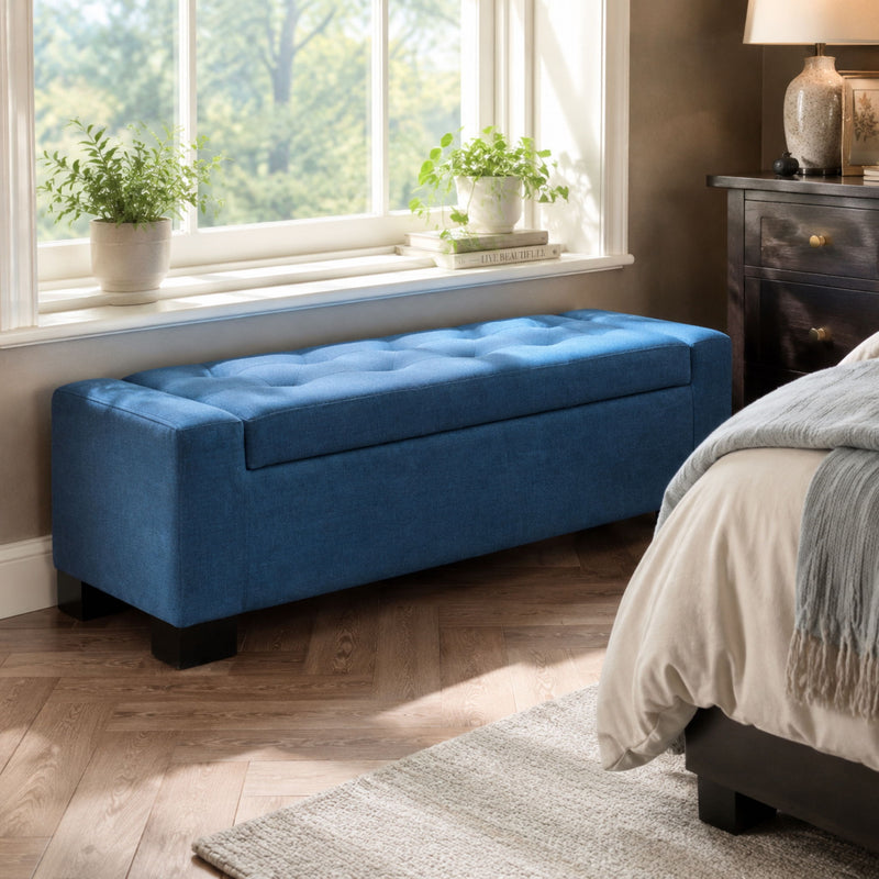 Tufted Storage Ottoman Bench