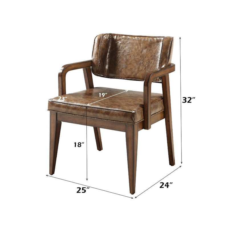 Harvey - Arm Chair (Set of 2) - Brown