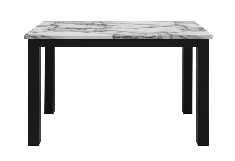 D8032 - 5 Piece Dining Room Set (Dining Table And Dining Chair) - Black / White