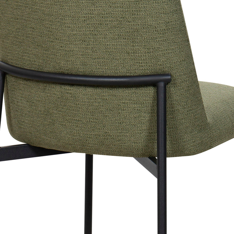 Erik - Bar Chair With Black Metal Frame (Set of 2)
