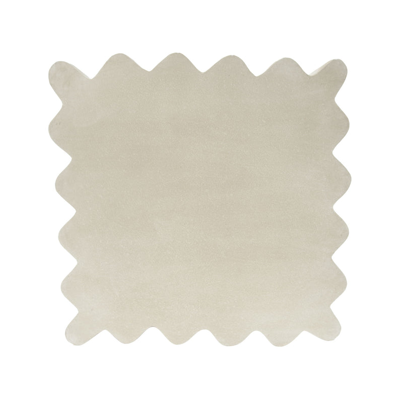 Mgo Archaistic Wavy Side Table - Antique Sandstone
