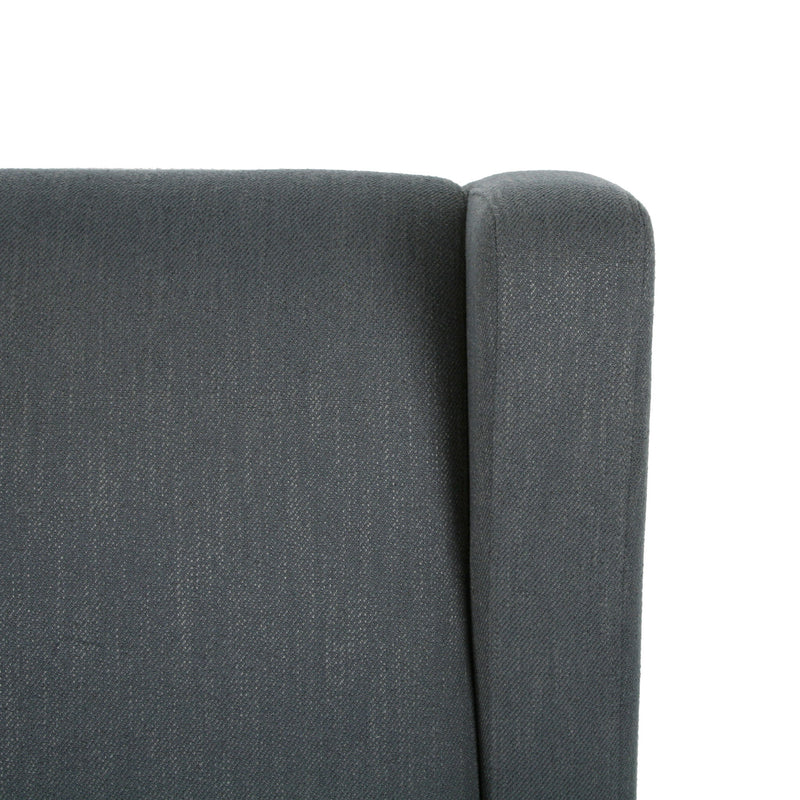 Landau Contemporary Fabric Upholstered Swivel Recliner