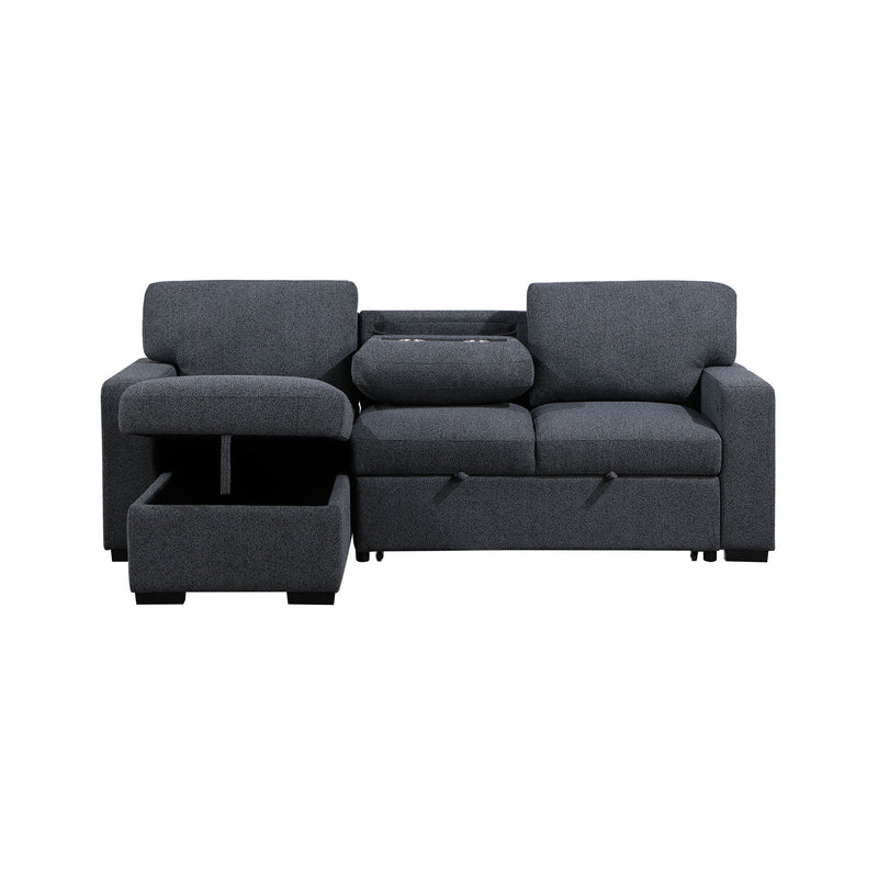 Terrence - Pull Out Sofa Bed - Dark Gray