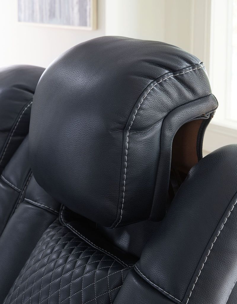 Fyne-Dyme - Power Recliner/Adj Headrest - Sapphire