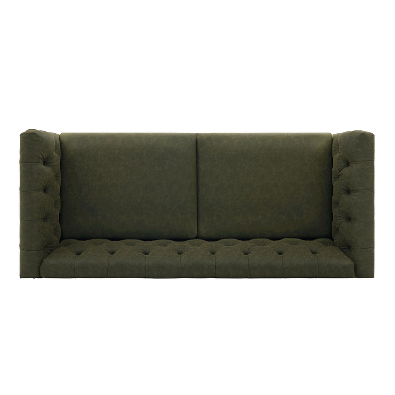 Chesterfield Sofa With Flared Arms For Living Room