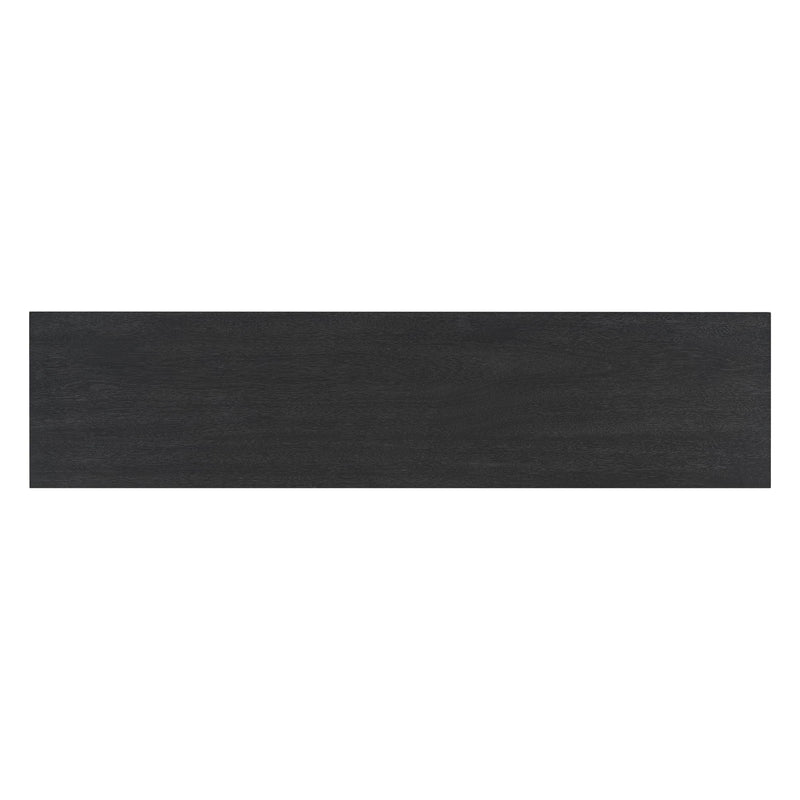 Console Table With V Shape Base, Sculptural Entryway Accent
