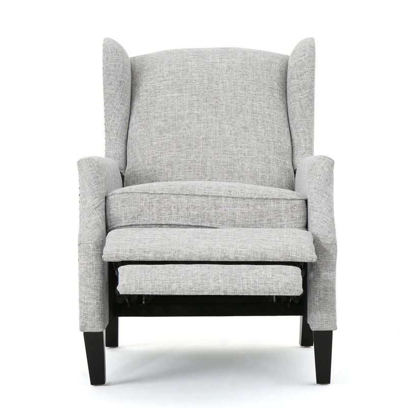 Westeros Wing Back Fabric Upholstered Recliner