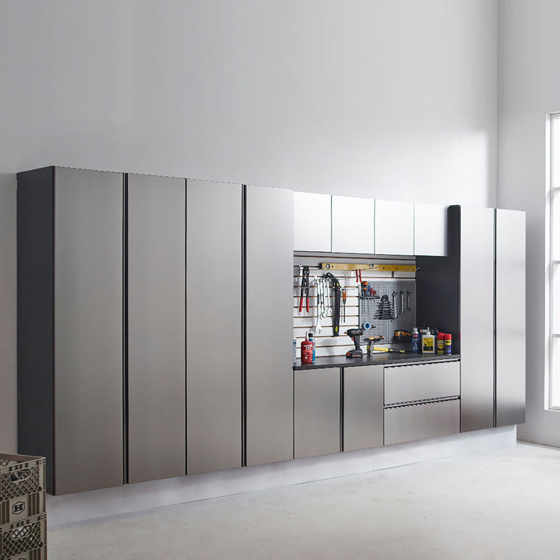 Nova Series - Door Wall Mounted Garage Cabinet, Soft Closing - Dark Gray