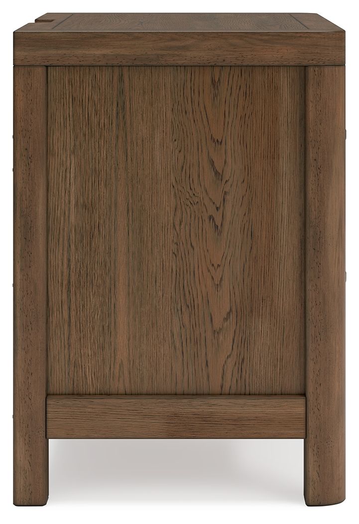 Cabalynn - Two Drawer Night Stand - Light Brown