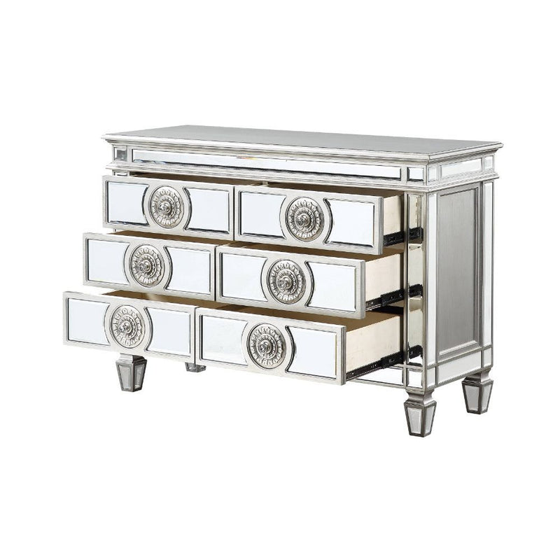 Varian - 34" Server - Mirrored & Antique Platinum