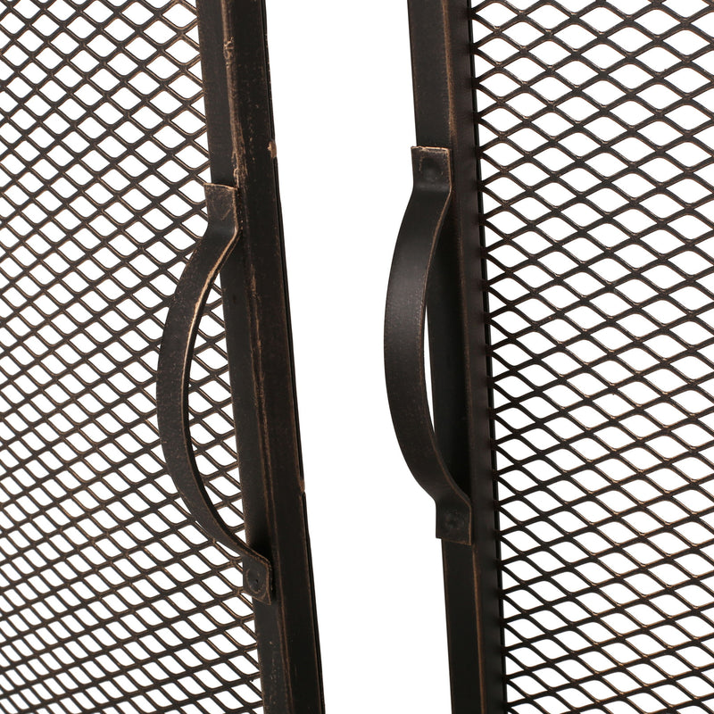 Samantha - Iron Fireplace Screen 2 Door Design