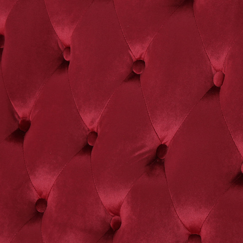 Nurturing - Upholstered Loveseat With Wing Back And Diamond Tufting