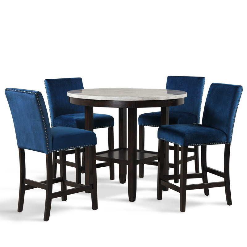 Celeste - Round Counter Table - Espresso