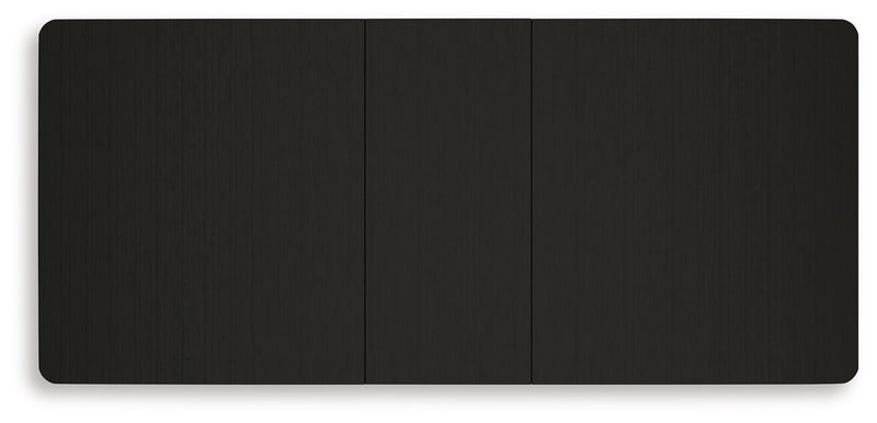 Portdown - Rectangular Dining Room Extension Table - Black