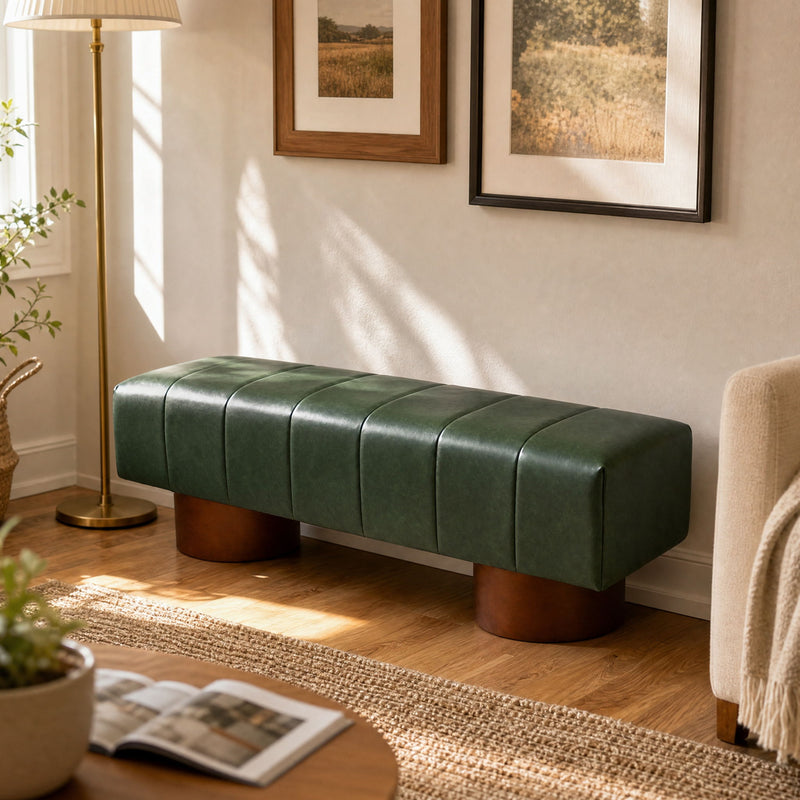 Modern Upholstered Dining Bench