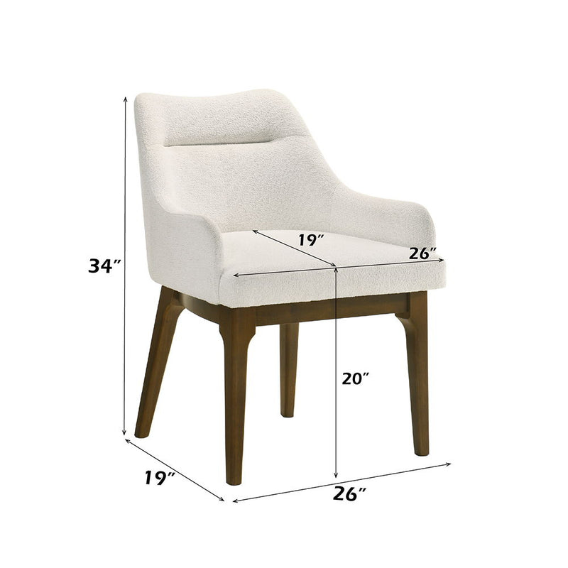 Kasha - Side Chair (Set of 2) - Chenille / Vintage Oak