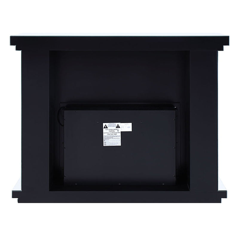 Noralie - LED Electric Fireplace - Mirrored & Faux Diamonds