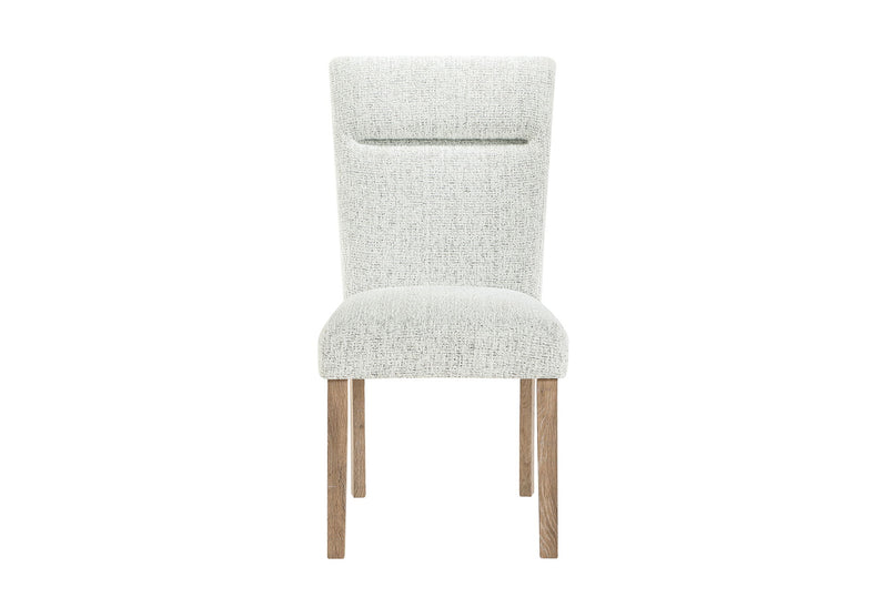D2504 - 9 Piece Dining Room Set (Dining Table And 8 Dining Chairs) - Light Gray / White