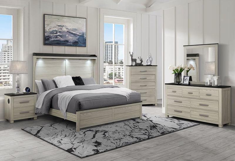 Ashley - Queen Panel Bed - Brown