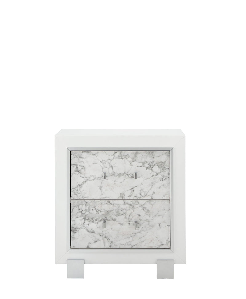 Santorini - 5 Piece Full Bedroom Set - White