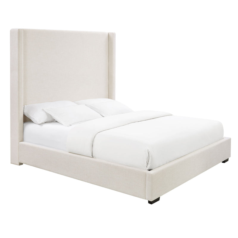 Hampton - Upholstered Platform Bed With Tall Headboard