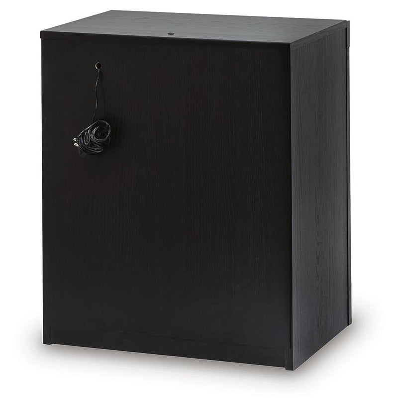 Shoralli - Two Drawer Night Stand - Black