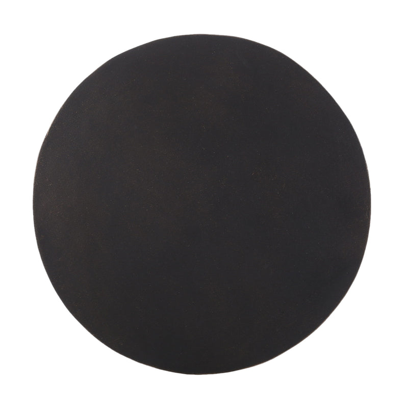 Outdoor Lightweight Concrete End Table With Half Sphere Top - Copper