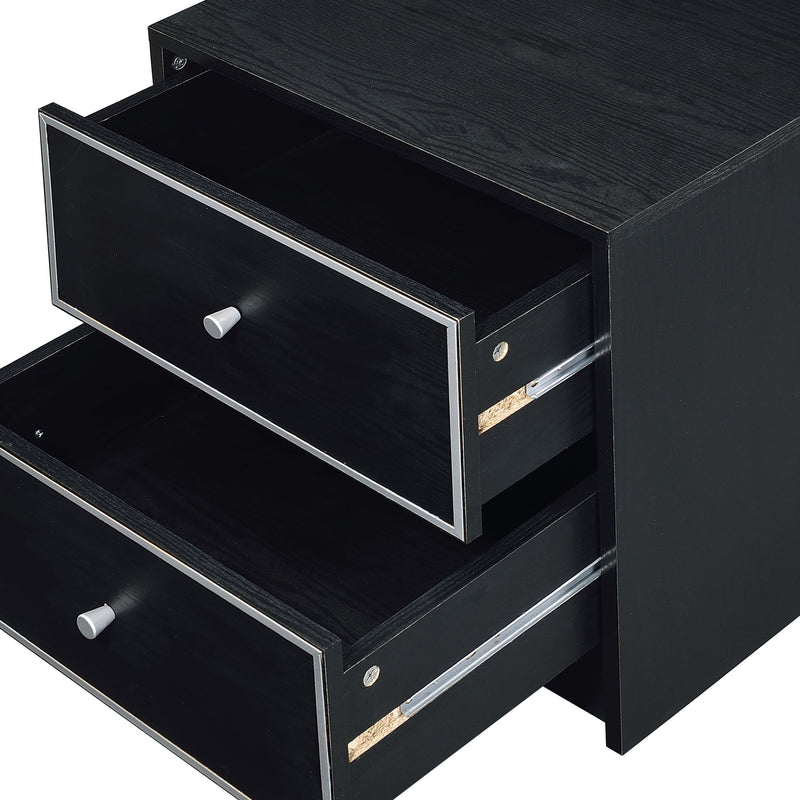 Jabir - Accent Table - Black / Silver