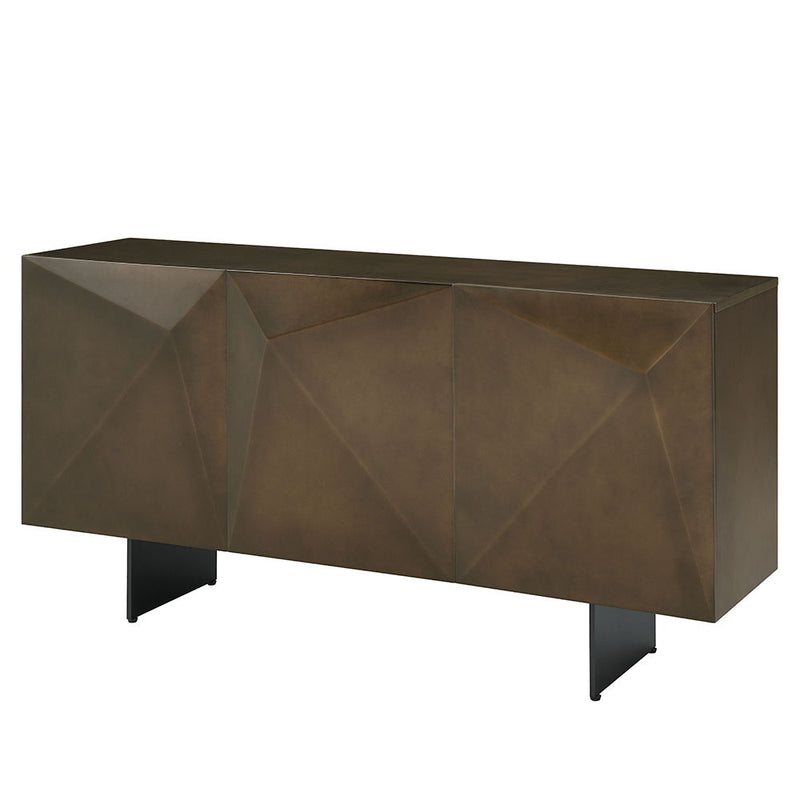 Malika - Ceramic Top Server - Copper Cross Brushed