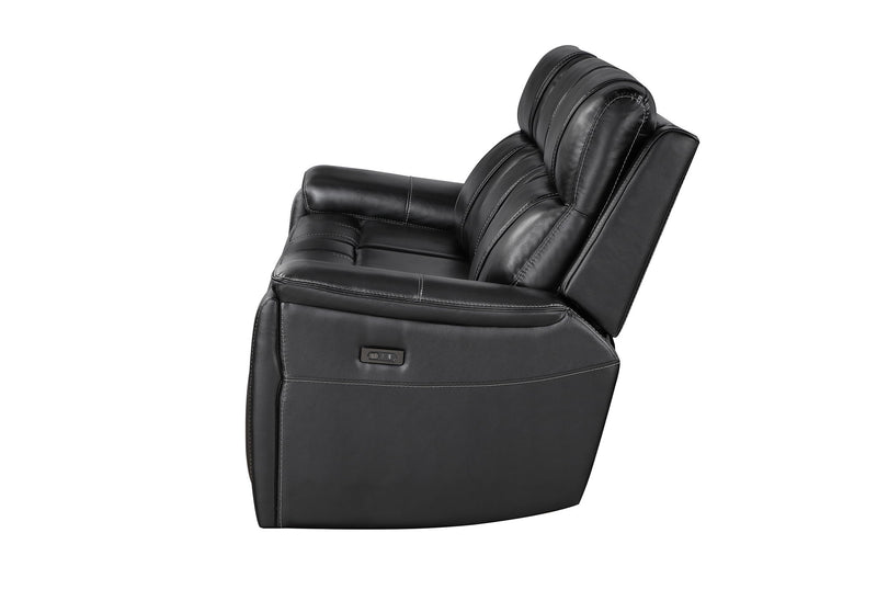 U8880 - Power Reclining Sofa With Armrest Cupholder, DDT With Watch Charger - Black
