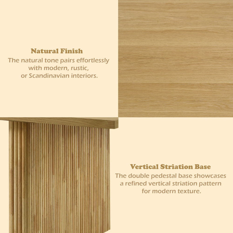 Einar - Dining Table - Natural