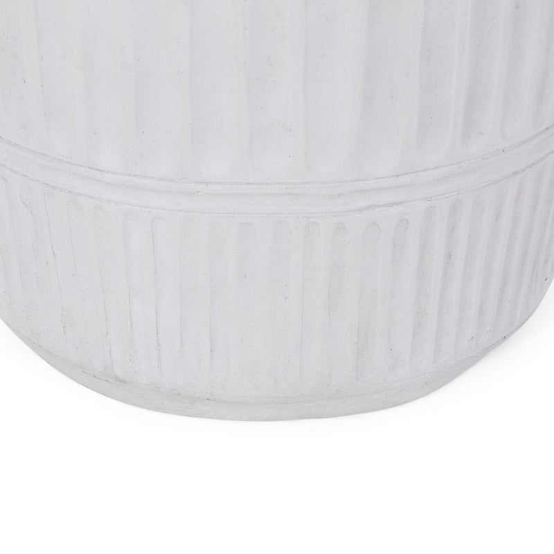 Outdoor Patio End Table - Antique White