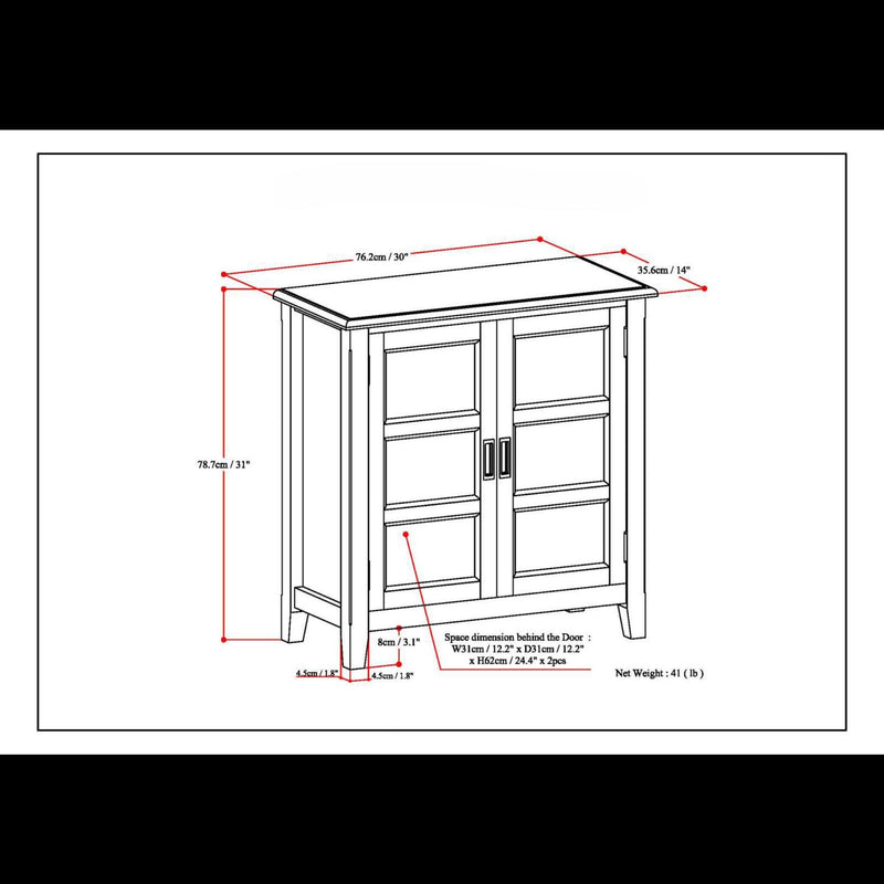 Burlington - Handcrafted Low Storage Cabinet