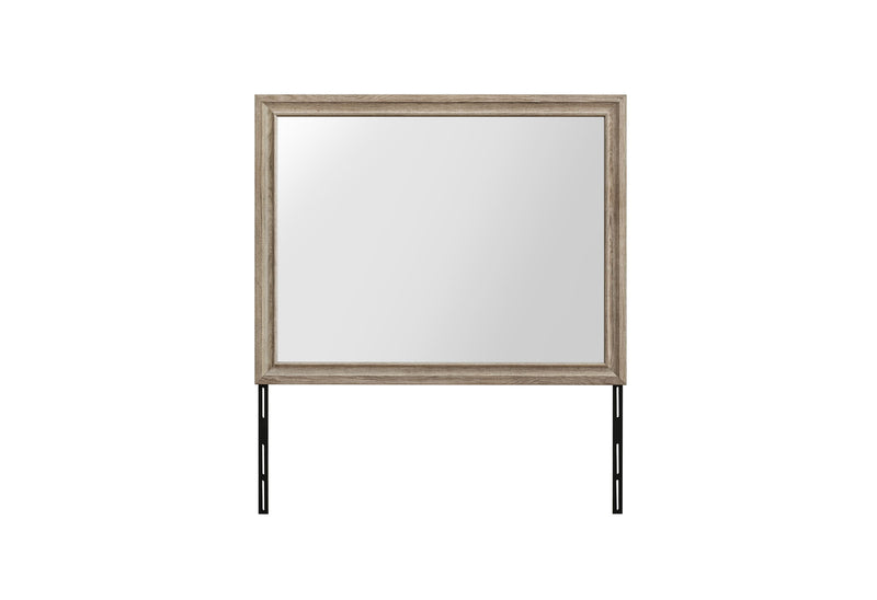 Seville - 5 Piece Full Bedroom Set (Bed, Dresser & Mirror, Nightstand, Chest) - Brown / Natural