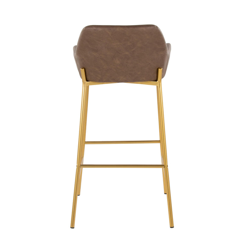 Daniella - Contemporary / Glam Fixed Height Bar Stool (Set of 2)