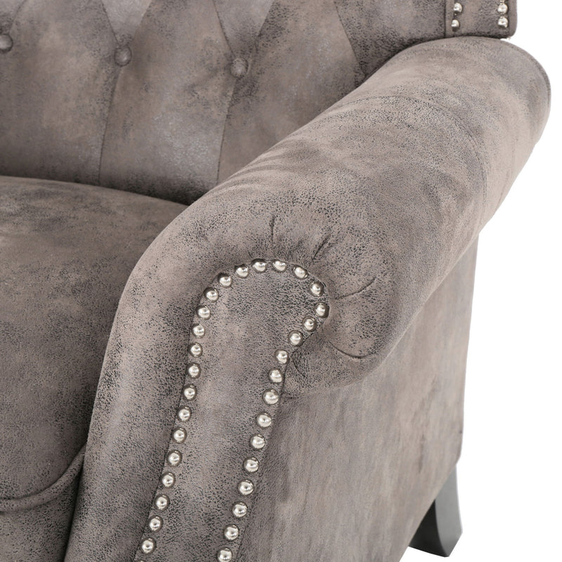 Modern Manual Push Back Recliner Chair
