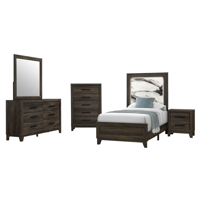 Harry - Dresser With 5 Spacious Drawers - Brown