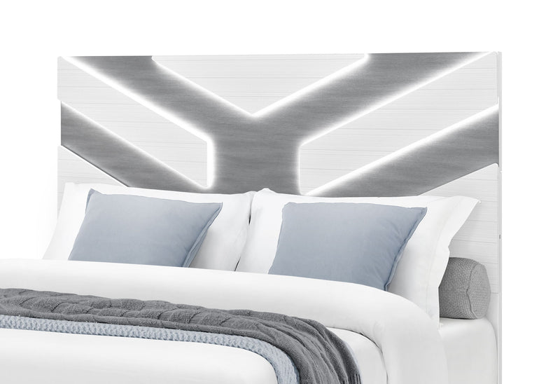 Optimus - 5 Piece King Bedroom Set - White