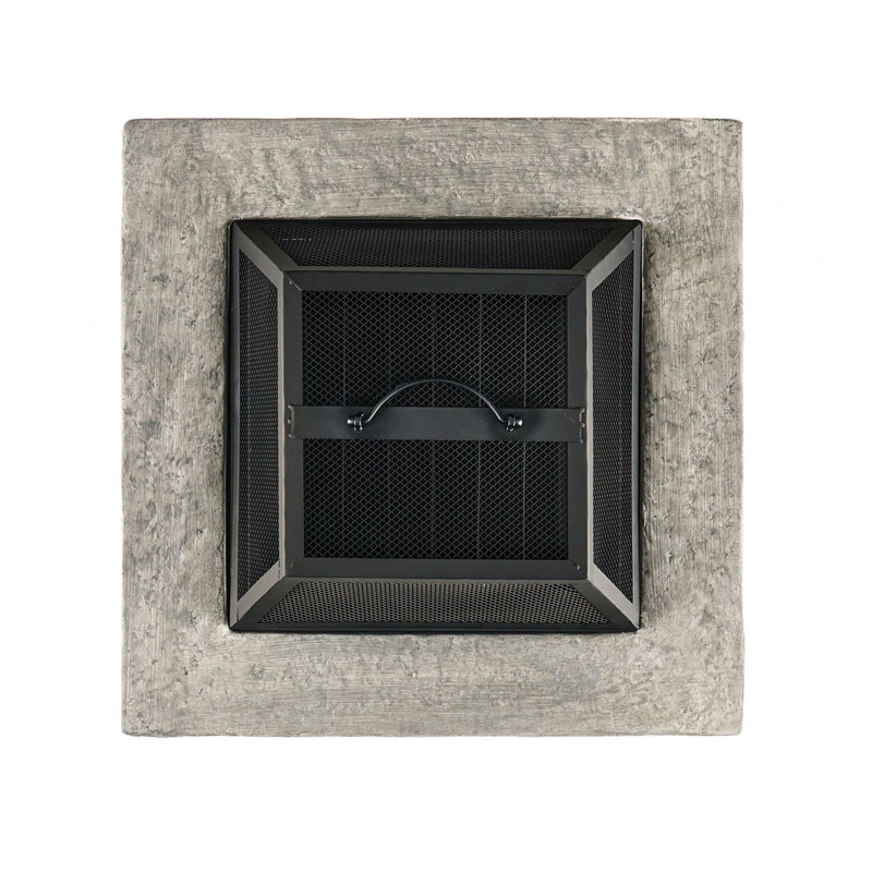 Outdoor Wood Bruning Magnesium Oxide Fire Pit With Lid