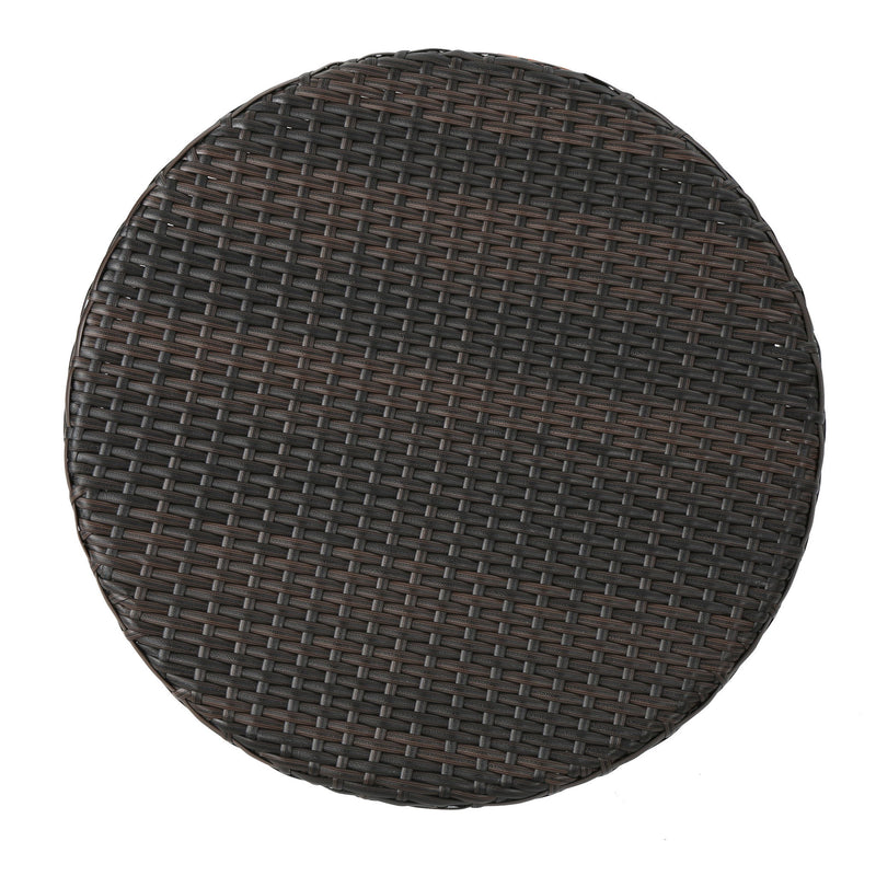 Kenneth - 3 Pieces Chat Set Outdoor Furniture - Brown Multi
