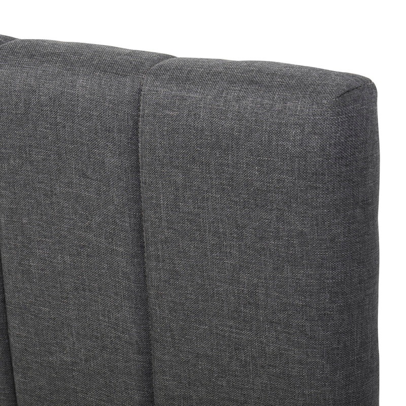 Upholstered Platform Bed With Twin Size Trundle And 3 Drawers