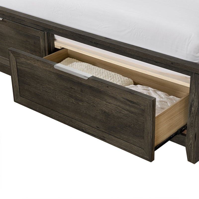 Melissa - 5 Piece Storage Bedroom Set With Padded Headboard