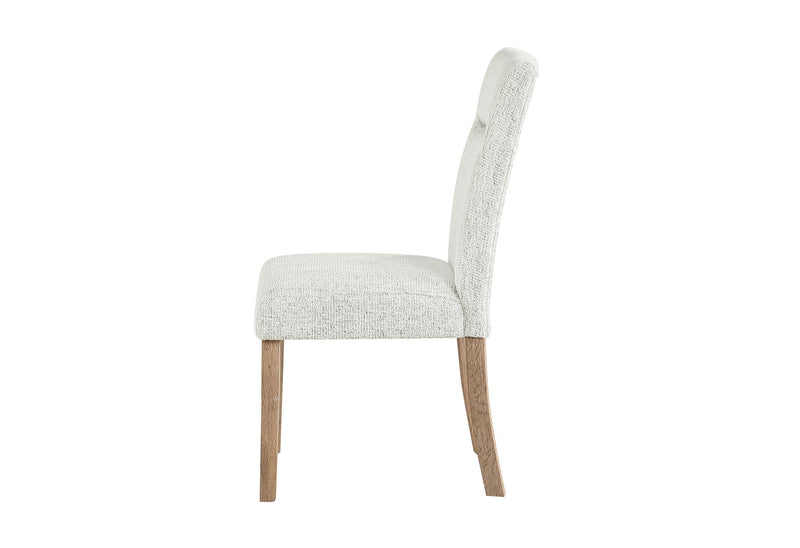 D2504 - 5 Piece Dining Room Set (Dining Table And 4 Dining Chairs) - Light Gray / White
