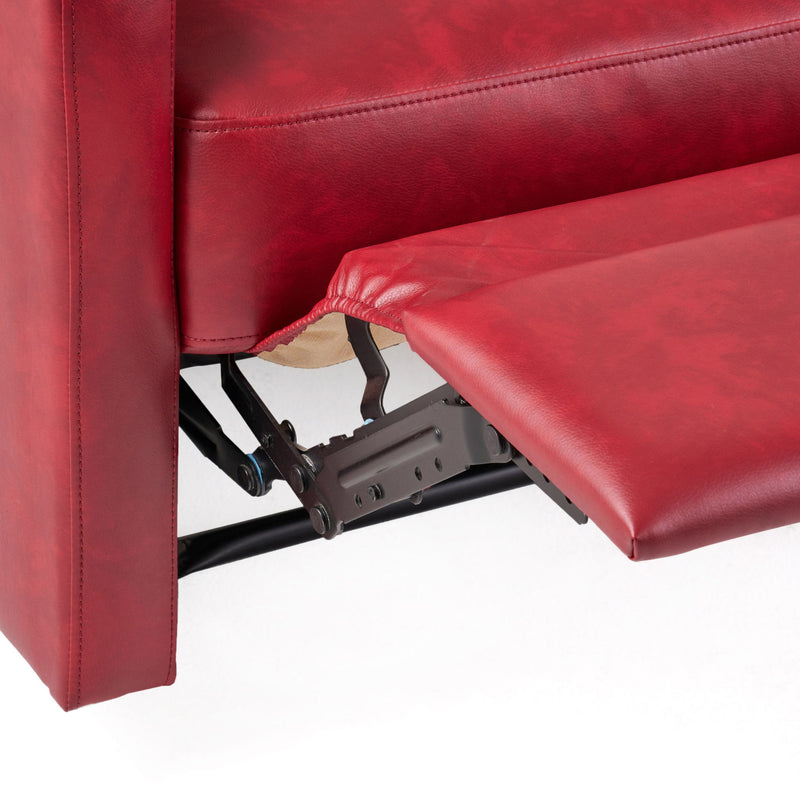Contemporary Recliner Chair With Push Back Function