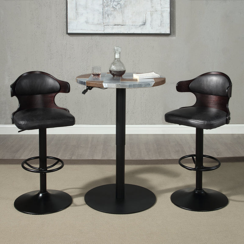 Saby - Adjustable Stool With Swivel - Charcoal
