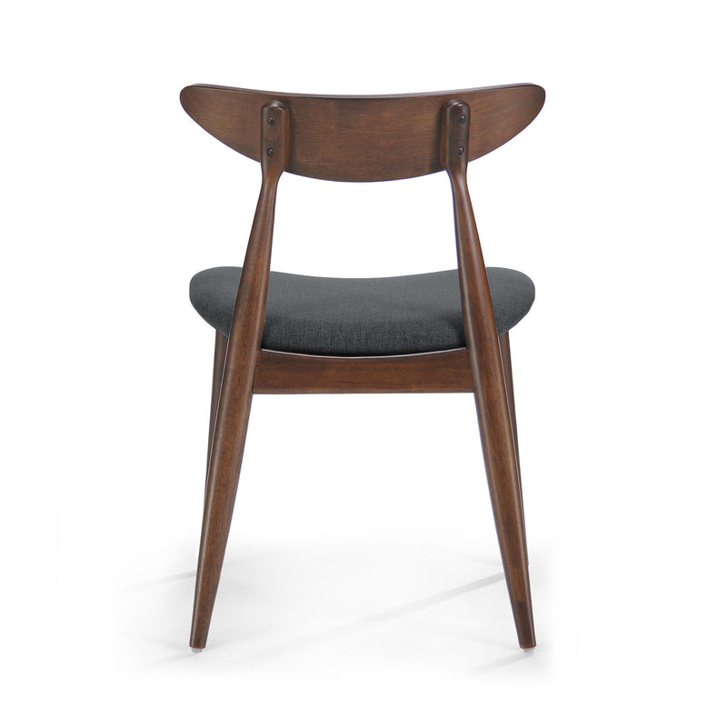 Retro Dining Chairs With Ergonomic Back (Set of 2)