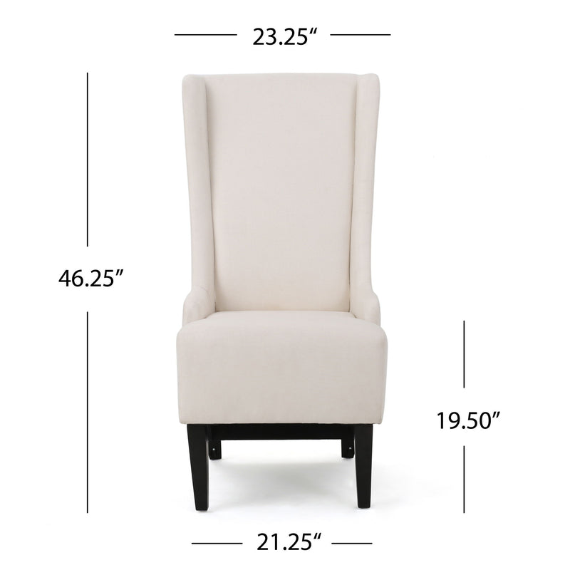 Alight - Upholstered Dining Chair With High Back And Birch Wood Legs (Set of 2)