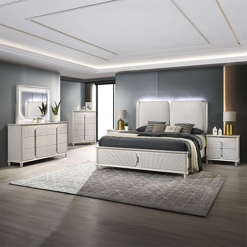 Laveda - Chest - Pearl White