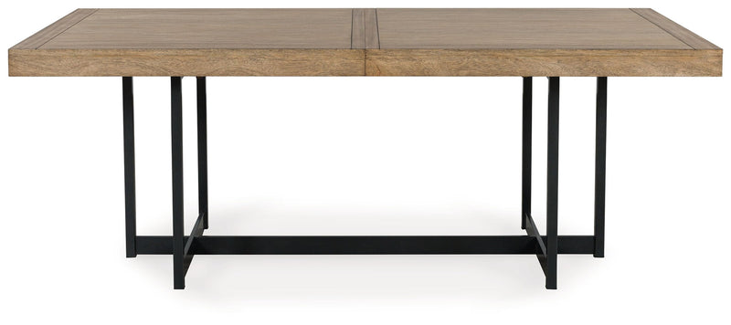 Tomtyn - Rectangular Dining Room Extension Table - Light Brown